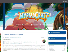 Tablet Screenshot of myriadcraft.com